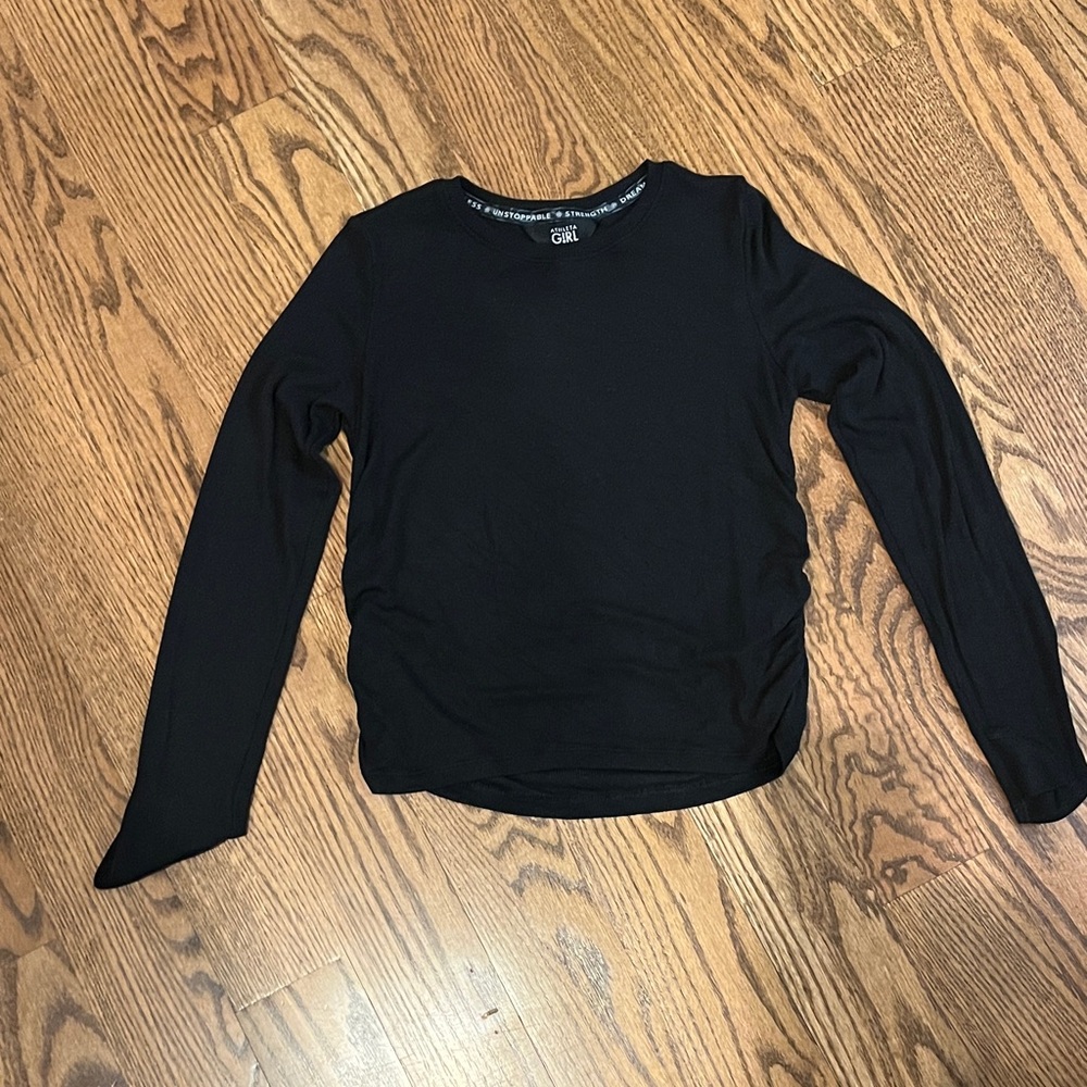 Athleta Girl Black Long Sleeve Top